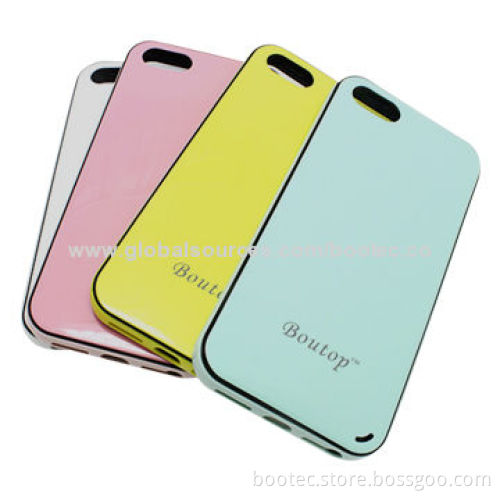 Solid Color TPU/ABS Bumper Cases for iPhone 5/5S, Any Colors and Patterns Accepted